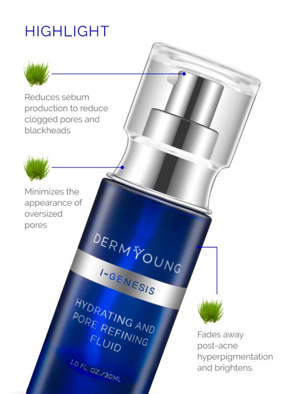 Derm Young I-Genesis hydrating pore refining fluid.