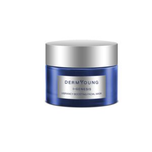 A blue jar of skin care product.