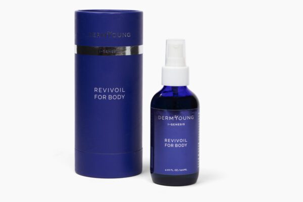 DermYoung revivoil for body oil bottle.