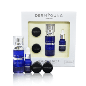 A box of derm young products